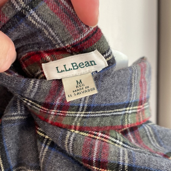 Women's LL Bean Scotch Plaid Flannel Shirt, Relaxed - Picture 7 of 12
